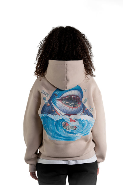 LA BALEINE NEW COLLECTION 2024 - HOODIE SAND DUNE - FEMALE